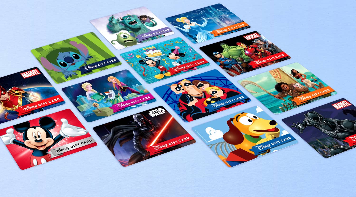 Les différentes cartes cadeaux Disney